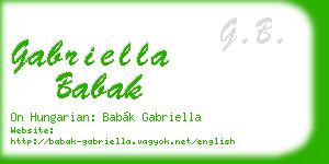 gabriella babak business card